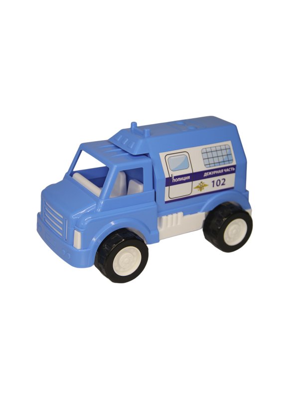 Игрушка транспортная из пластмассы. Полицейский автомобиль 1/18