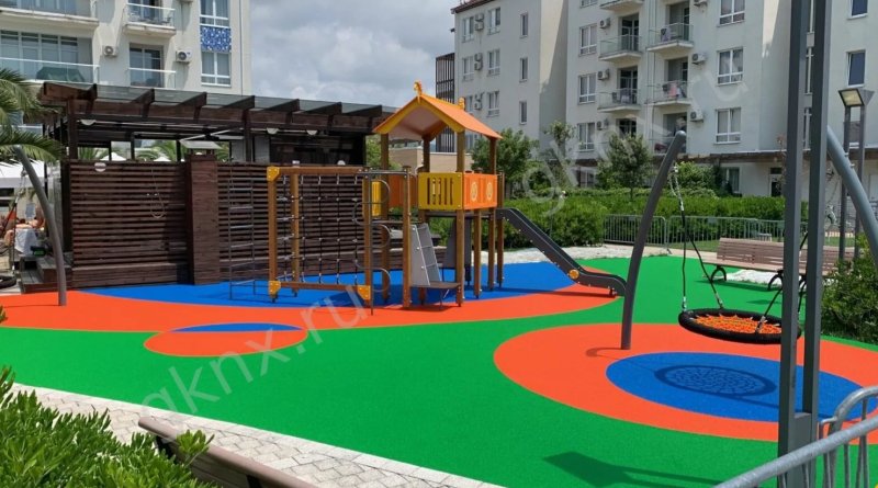 Резиновое покрытие для спортивных площадок
