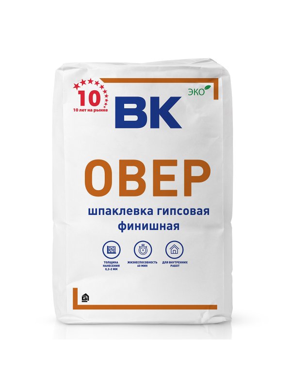 Шпаклевка гипсовая финишная ВК-531 г «Овер»