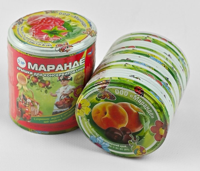 Крышки металлические СКО 1-82 для консервирования