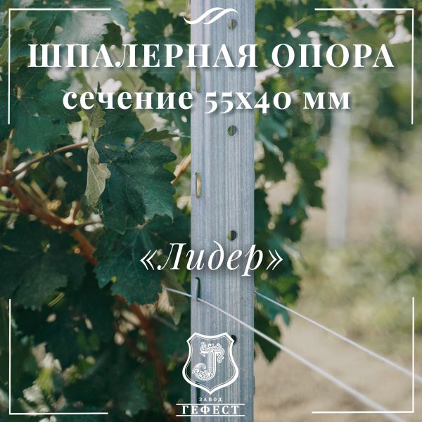 Шпалерная опора сечение 55х40 мм 