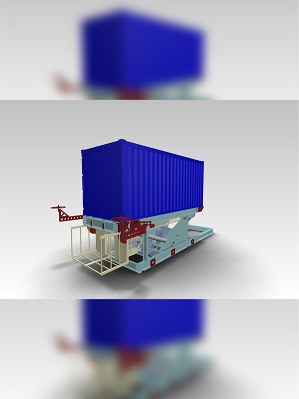 Платформа-кантователь для загрузки морских контейнеров сыпучими грузами ПКВ-20