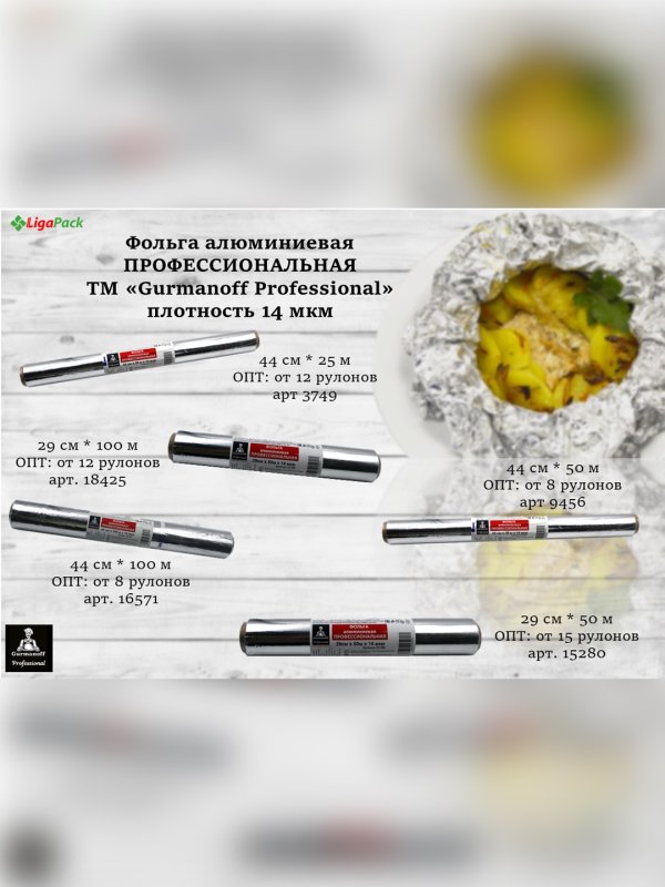 Фольга алюминиевая пищевая