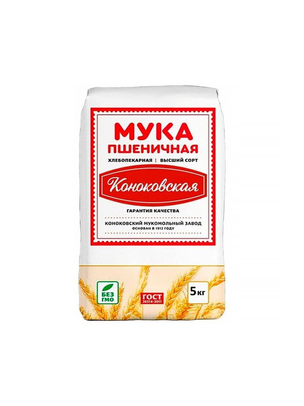 Мука пшеничная хлебопекарня  высший сорт  5 кг