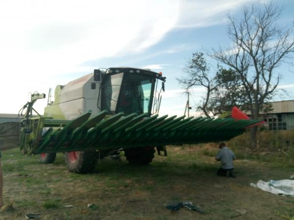 Приспособление для уборки подсолнечника на комбайн КЛААС