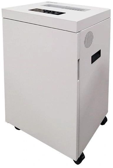 Шредер Office Kit S500 (2х15) белый (секр.P-5)/фрагменты/17лист./50лтр./скрепки/скобы/пл.карты/CD