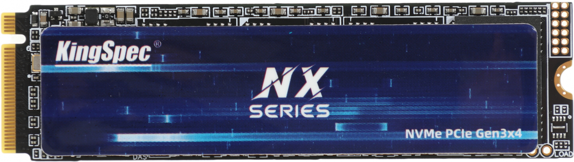 Накопитель SSD KingSpec NX-128, 128Gb, PCIe 3.0 x4, M.2 2280, NVMe, R/W 3400/3100