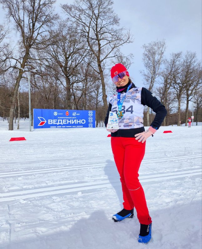 Веденинский классический марафон 10 км: 3 место в абсолюте по девочкам 🏆