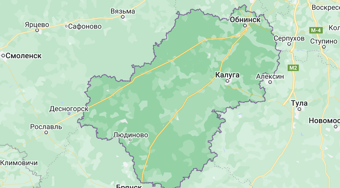 Карта Калужской области