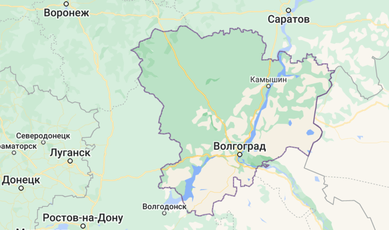 Карта Волгоградской области
