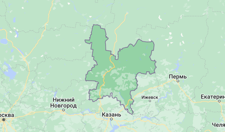 Карта Кировской области