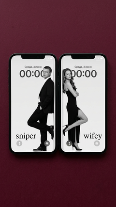 Два iPhone в стиле Mr. & Mrs. Smith