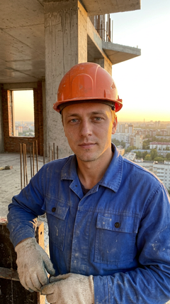 Портрет строителя на недостроенном этаже