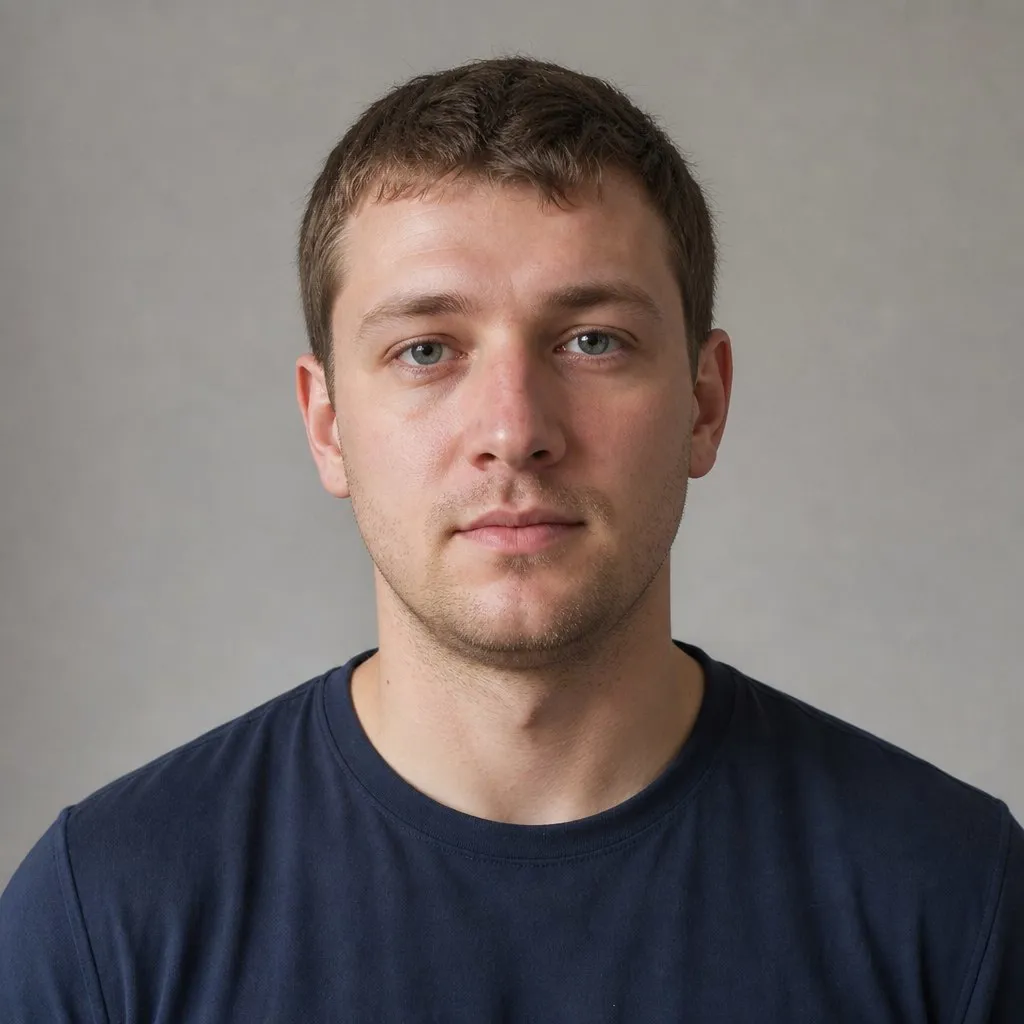 Мужчина идет по белому коридору