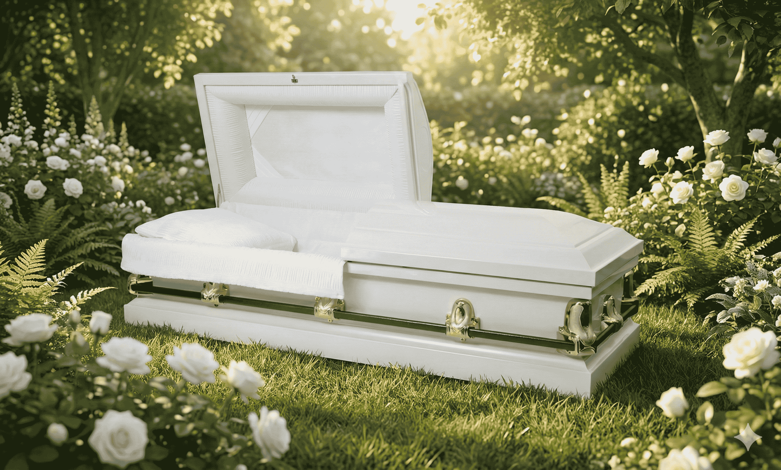 White knight | 20 Gauge Steel Casket