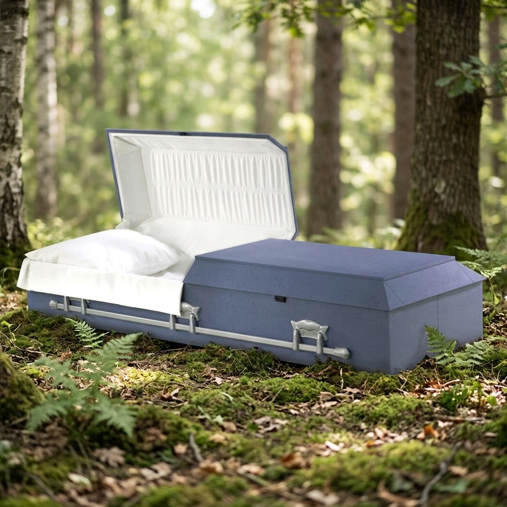 Toledo Grey Cloth Casket Toledo Grey Cloth Casket