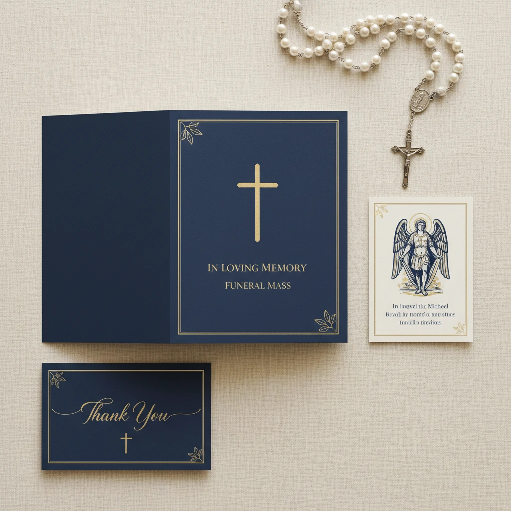 Catholic Funeral Stationery Bundle