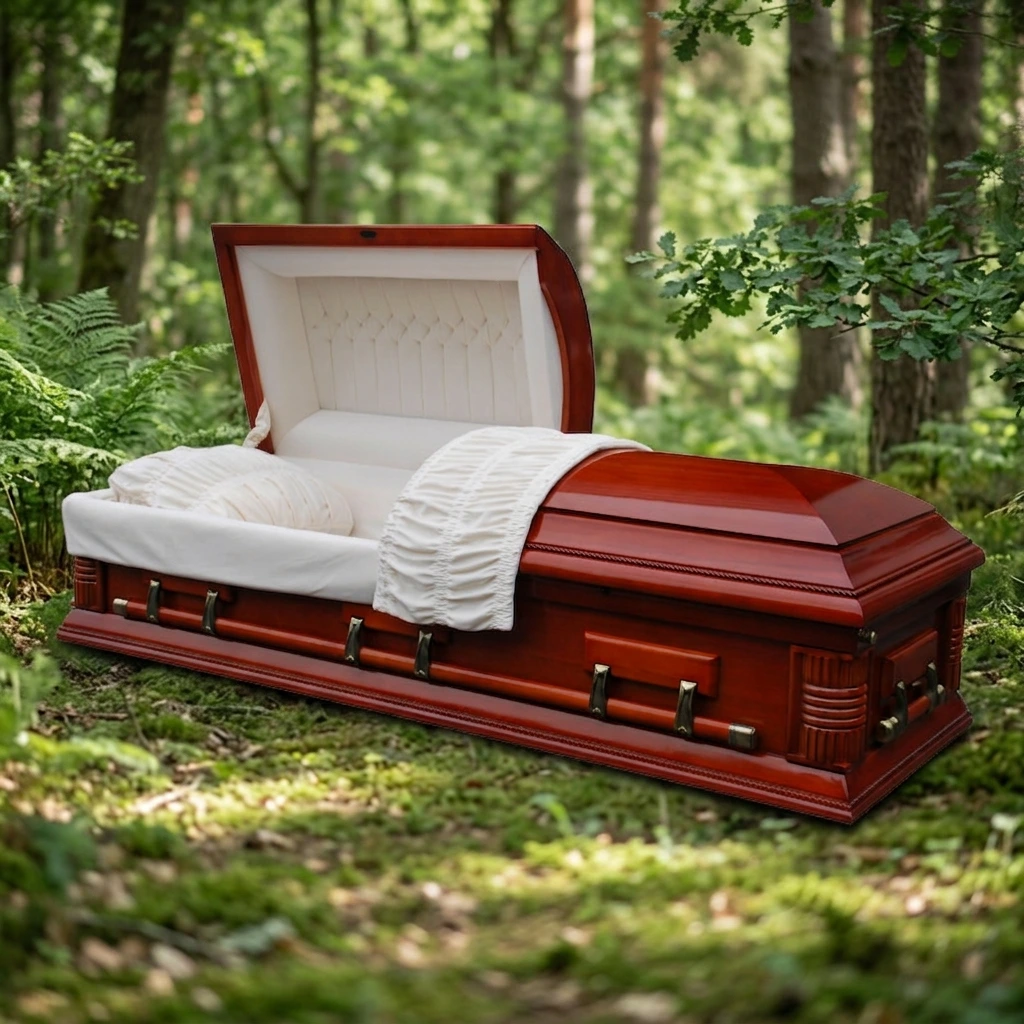 Fortress Cherry Wood Casket