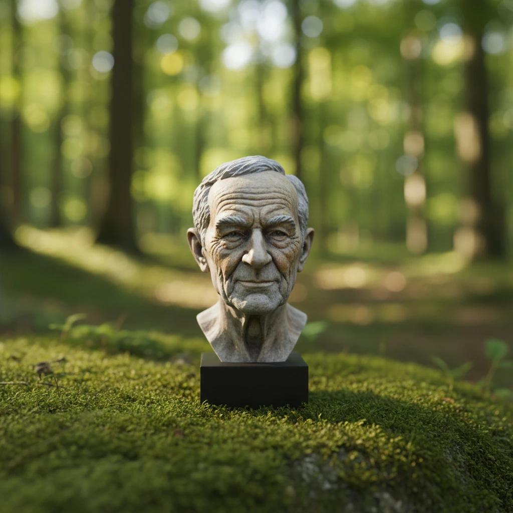 Photo-to-3D Memorial Bust