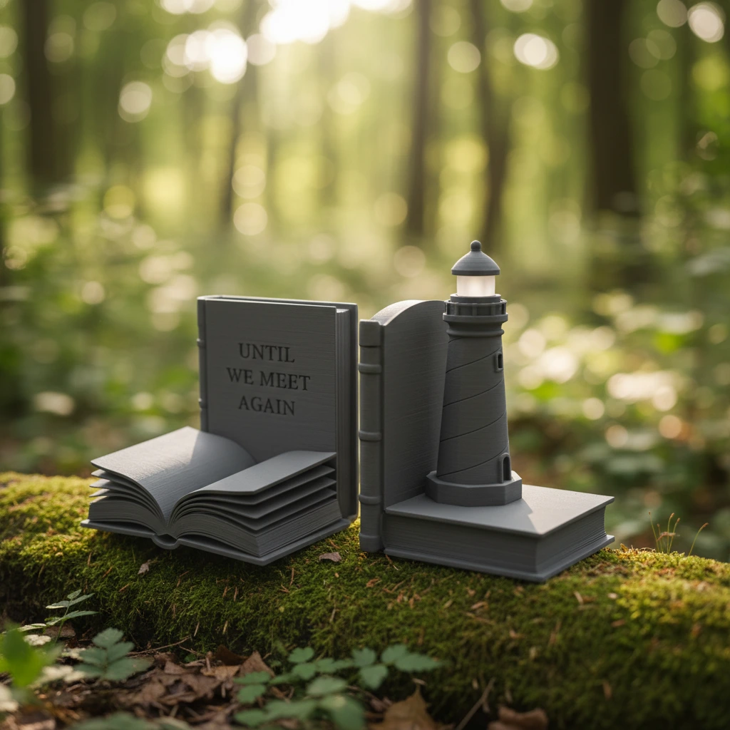 Memorial Bookends with Engraved Quote