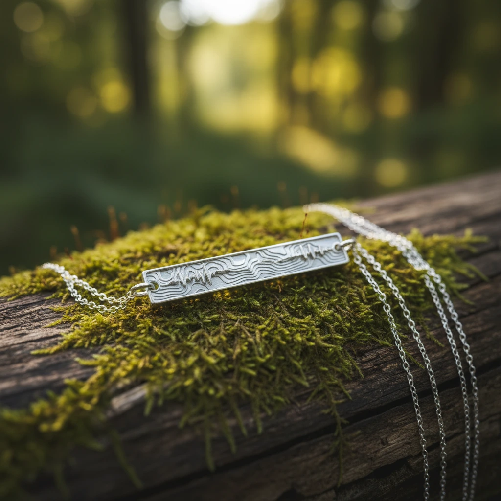 Audio Waveform Memorial Jewelry