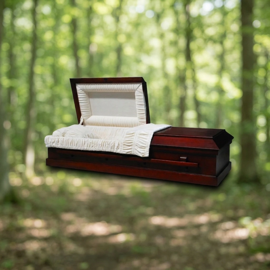 Lake-Land Cherry Wood Casket