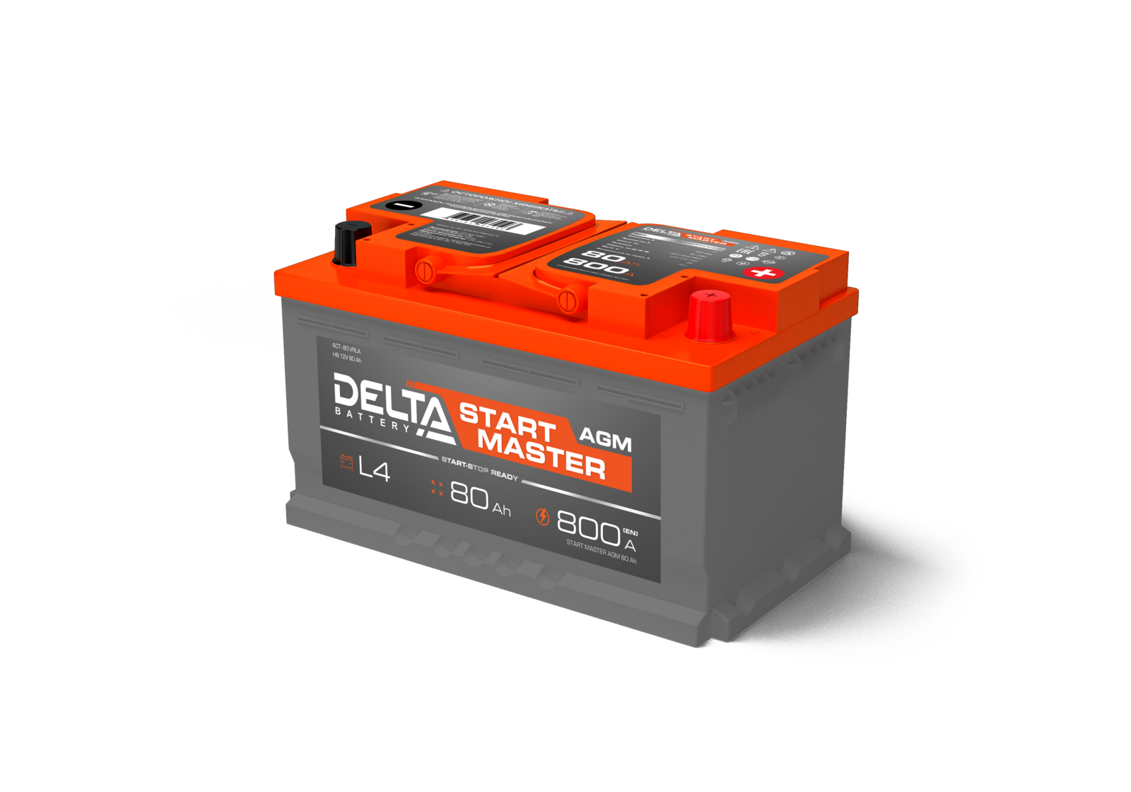 Аккумуляторная батарея DELTA START MASTER 80 Ah AGM