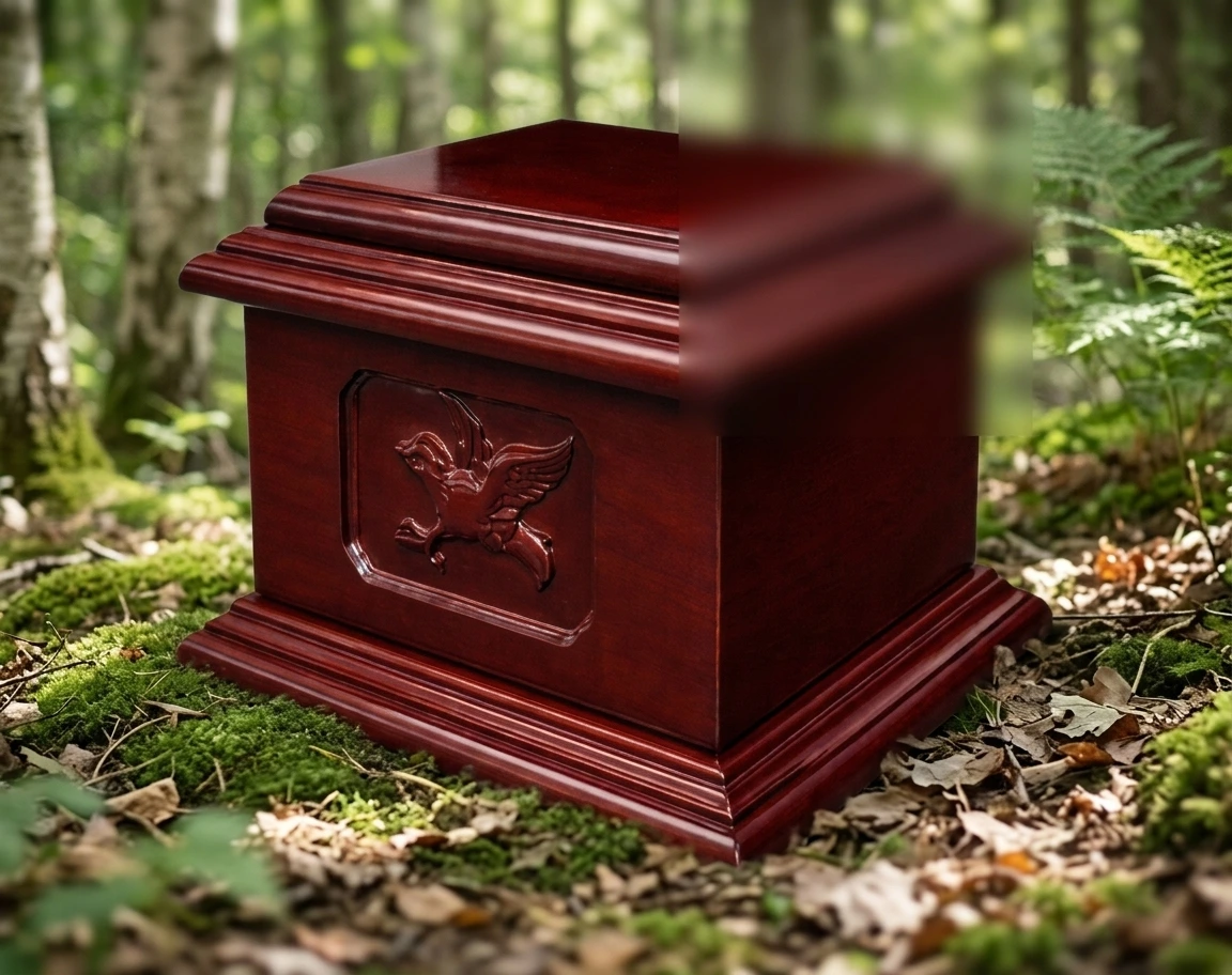 Soaring Dove Mahogany Urn WU100