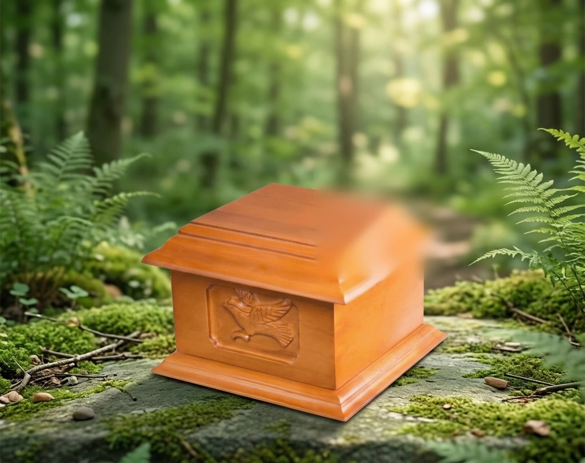 Soaring Dove Wood Urn WU103