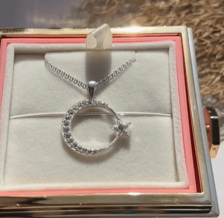 Кулон подвеска луна с звездой Самый красивый подарок