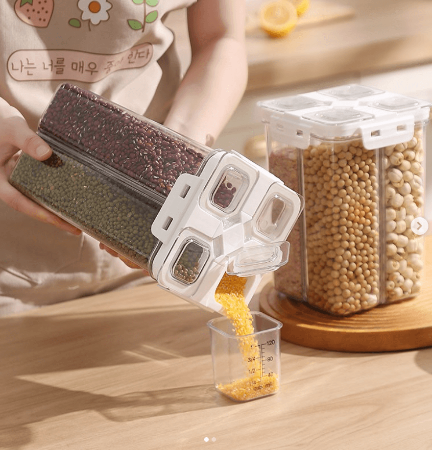 Контейнер для сыпучих из 4 секций