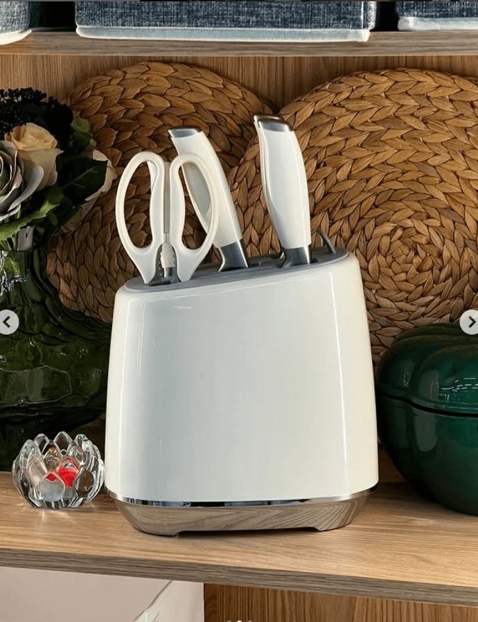 Ножи 5в1 цвет бежевый