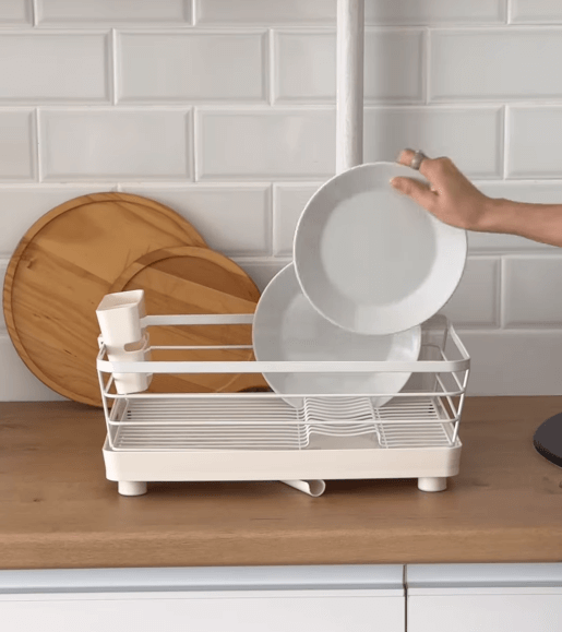 Сушилка для посуды цвет белый