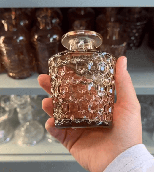 Мини ваза прозрачный\ янтарный цвет