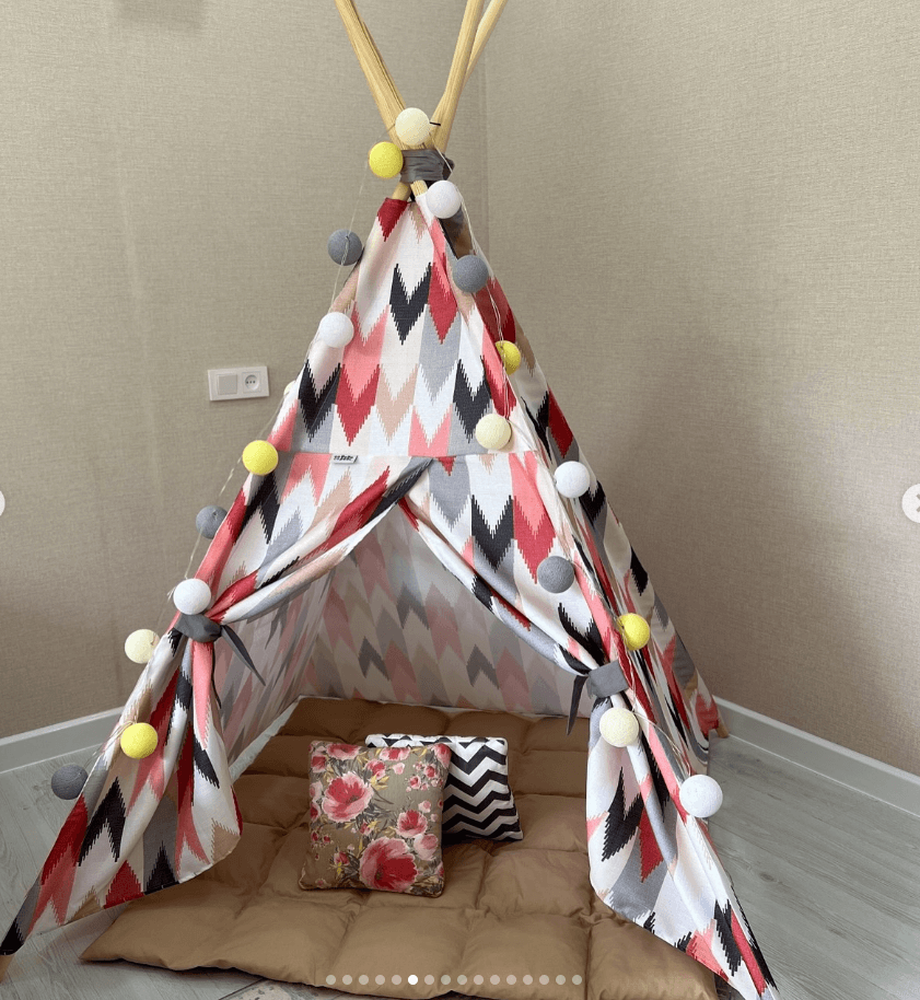 Вигвам для детских игр принт стрелки