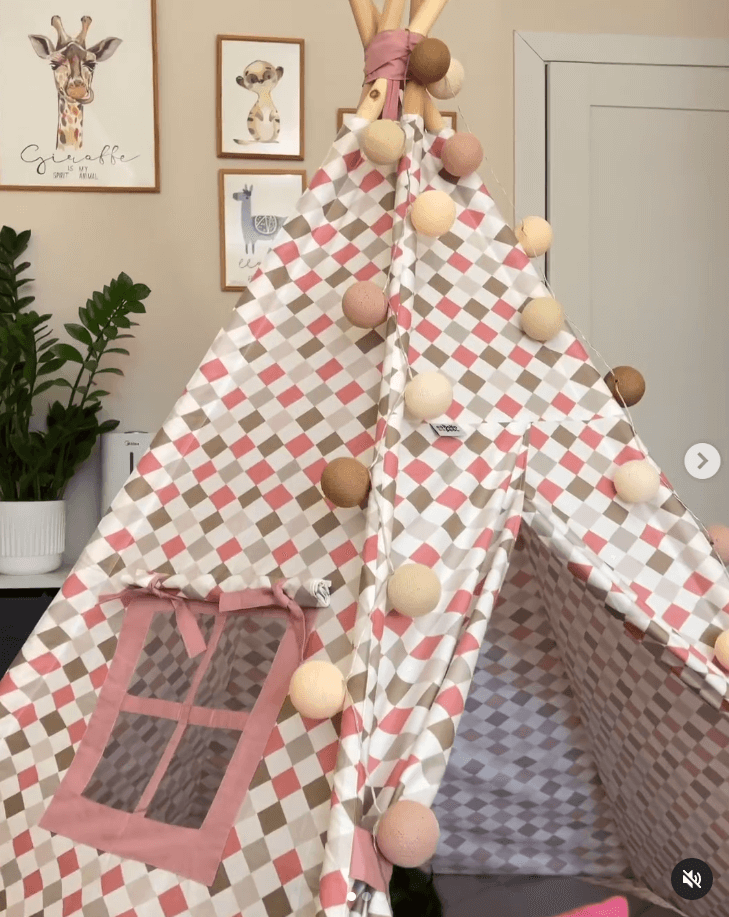 Вигвам для детских игр принт ромбики