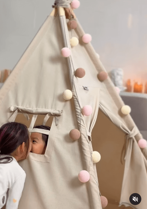 Вигвам для детских игр цвет бежевый