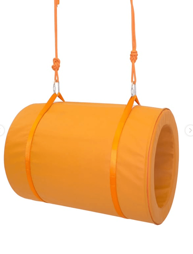 Бочка мягкая для детских игр цвет оранжевый