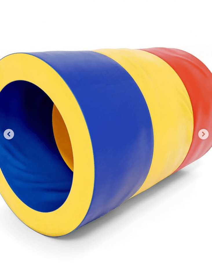 Бочка мягкая для детских игр цвет синий\желтый\красный
