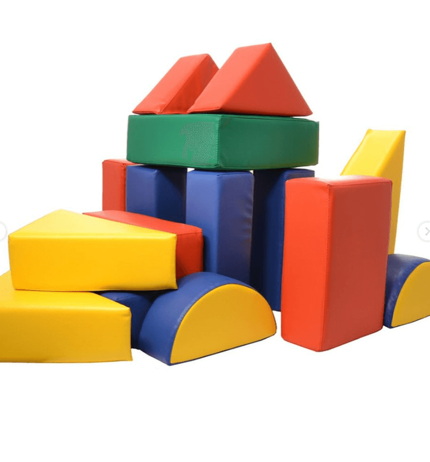 Детский мягкий модуль конструктор «Дружок» красный\желтый\зеленый\синий
