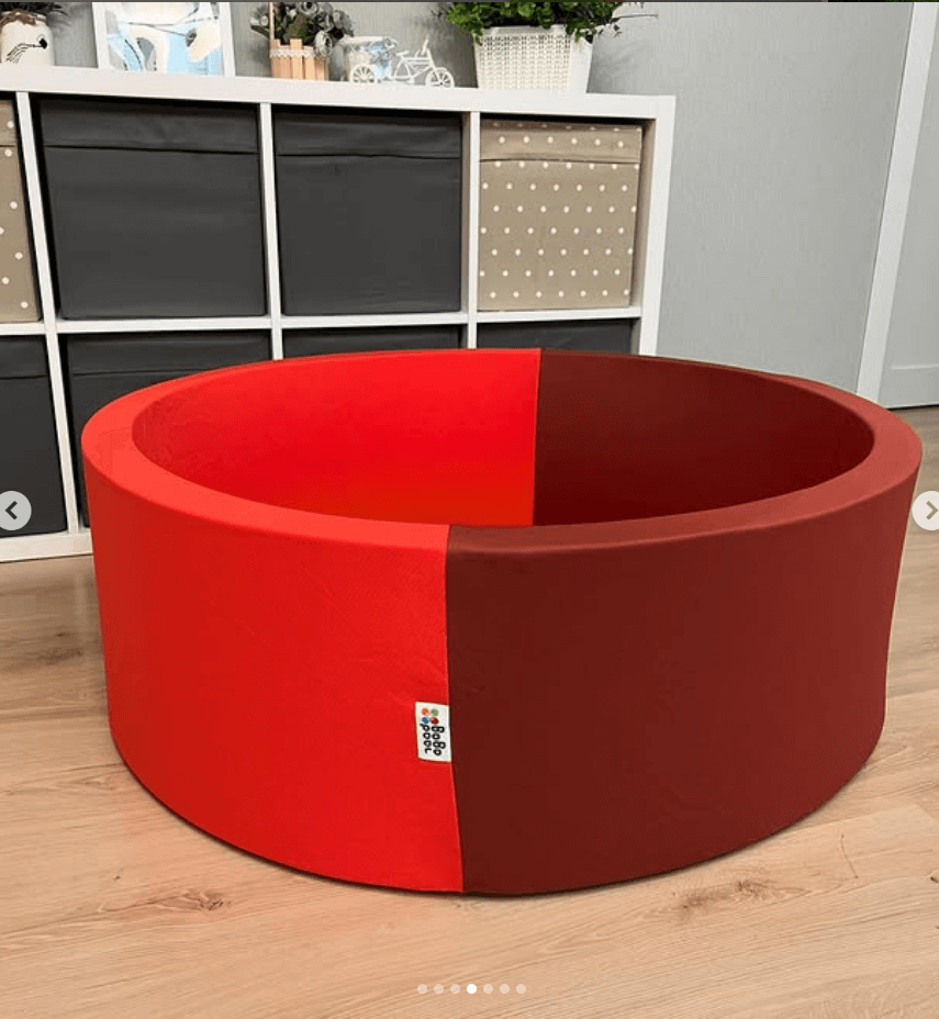 Сухой бассейн с 200 шариками цвет красный\бордовый