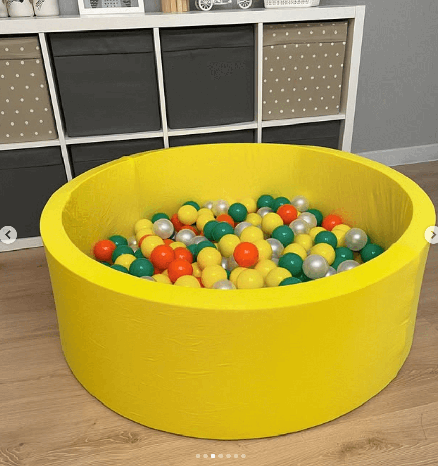Сухой бассейн с 200 шариками цвет желтый