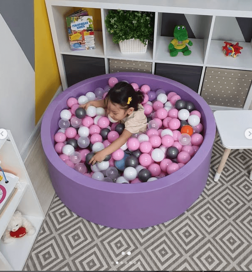 Сухой бассейн с 200 шариками цвет фиолетовый