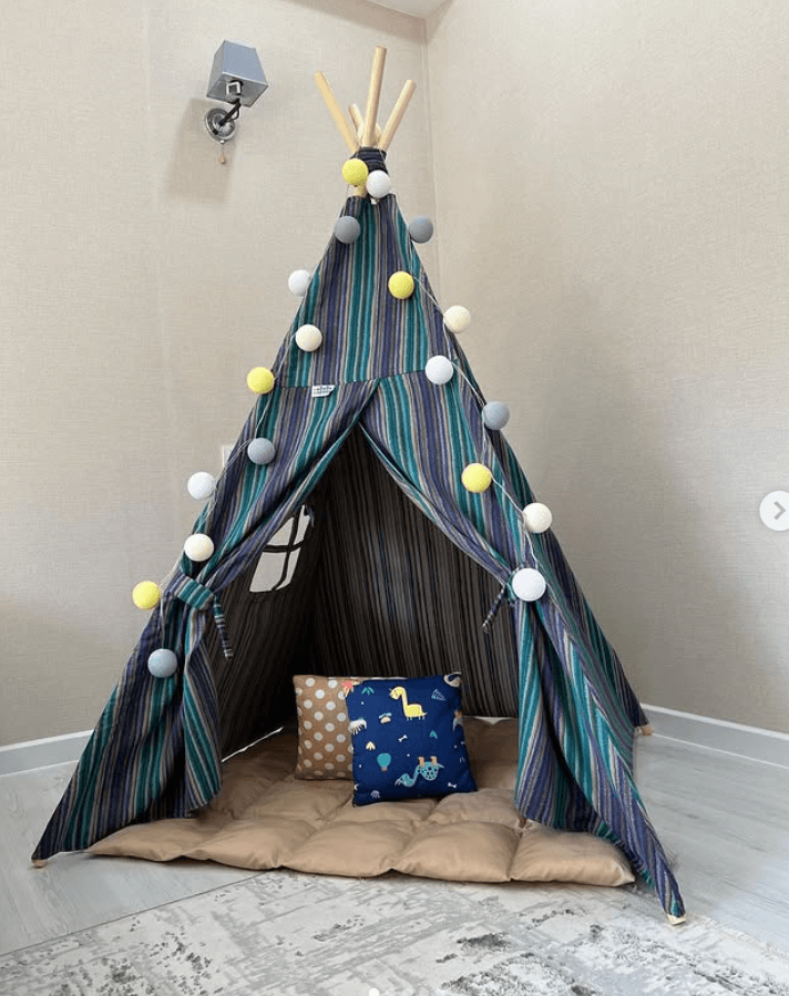 Вигвам для детских игр принт полоски вертикальные