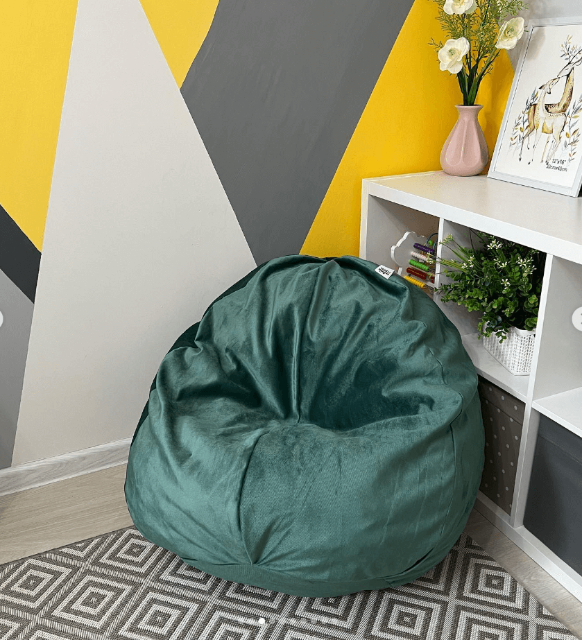 Детские бинбеги цвет зеленый