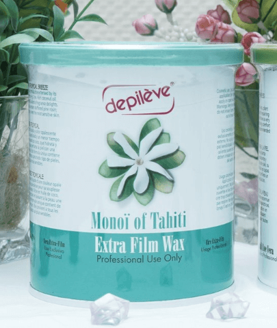 Воск пленочный с маслом монои (800 гр) Масло Monoi Tahiti – кокосовое масло с экстрактом цветка гардении: Является смягчающим компонентом воска.