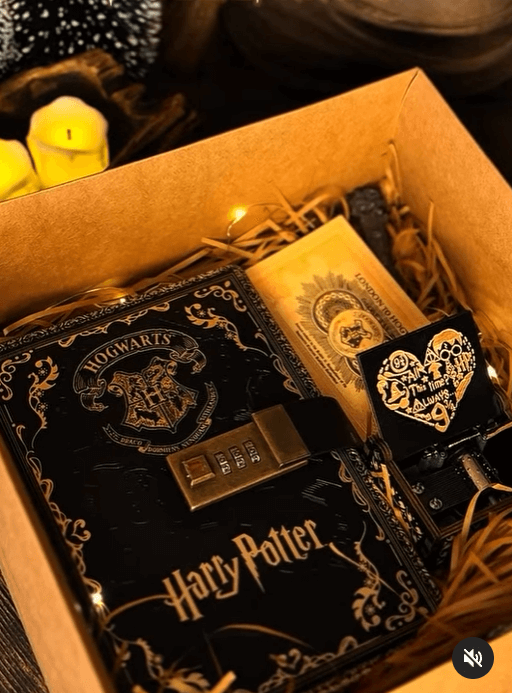 Подарочный бокс в чёрном цвете Гарри Поттер