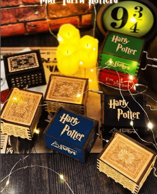 Музыкальная шкатулка Гарри Поттер в темно-синем цвете