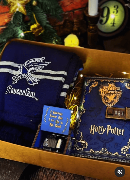 Подарочный бокс Гарри Поттер в синем цвете