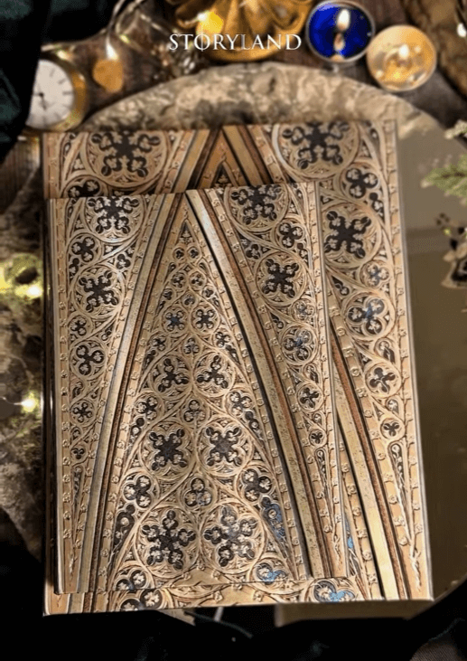 Записная книжка с золотистой мозаикой большая